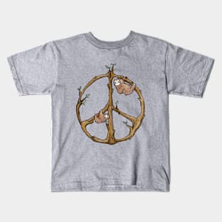 Peace Sloths Kids T-Shirt